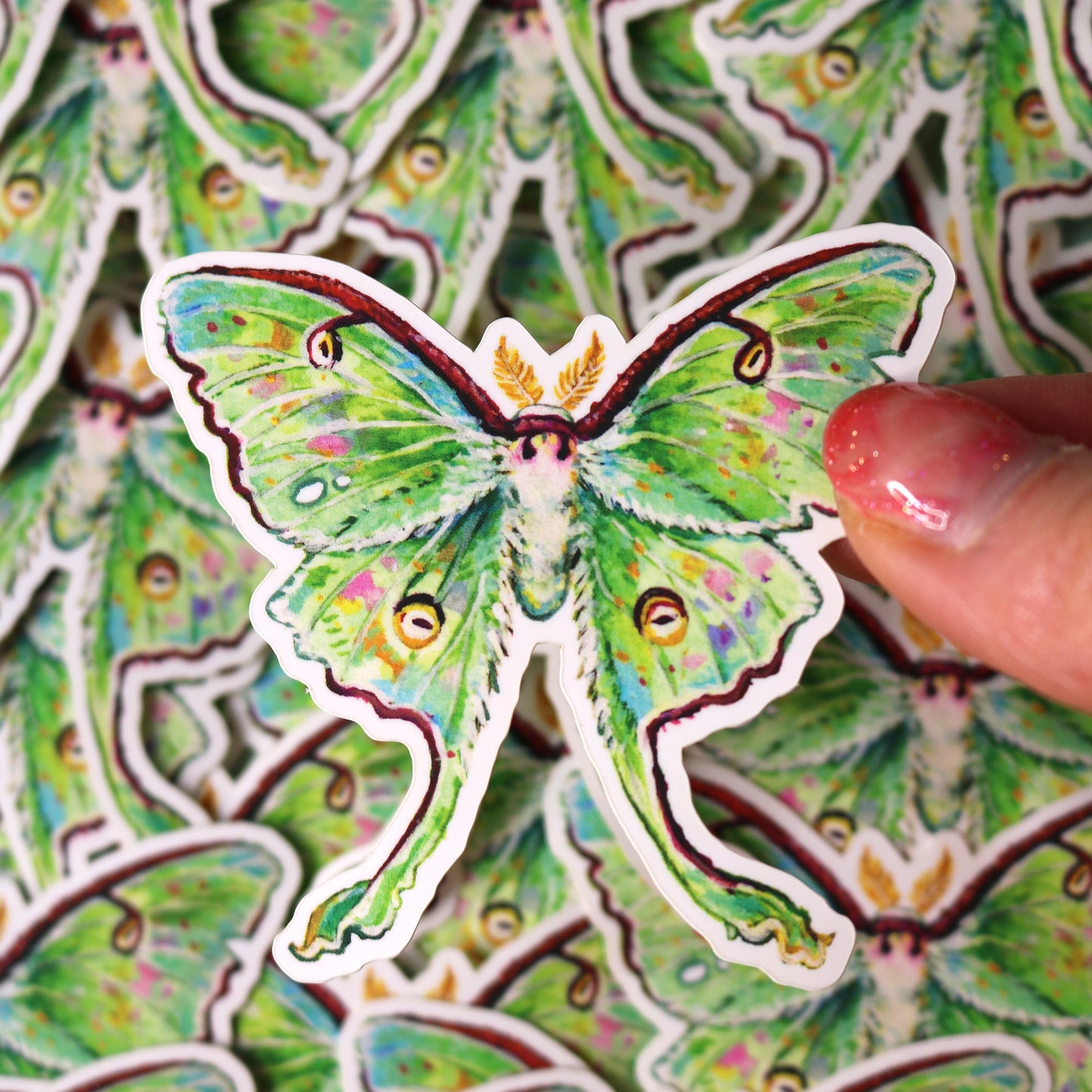 "Luna Moth" Vinyl Sticker