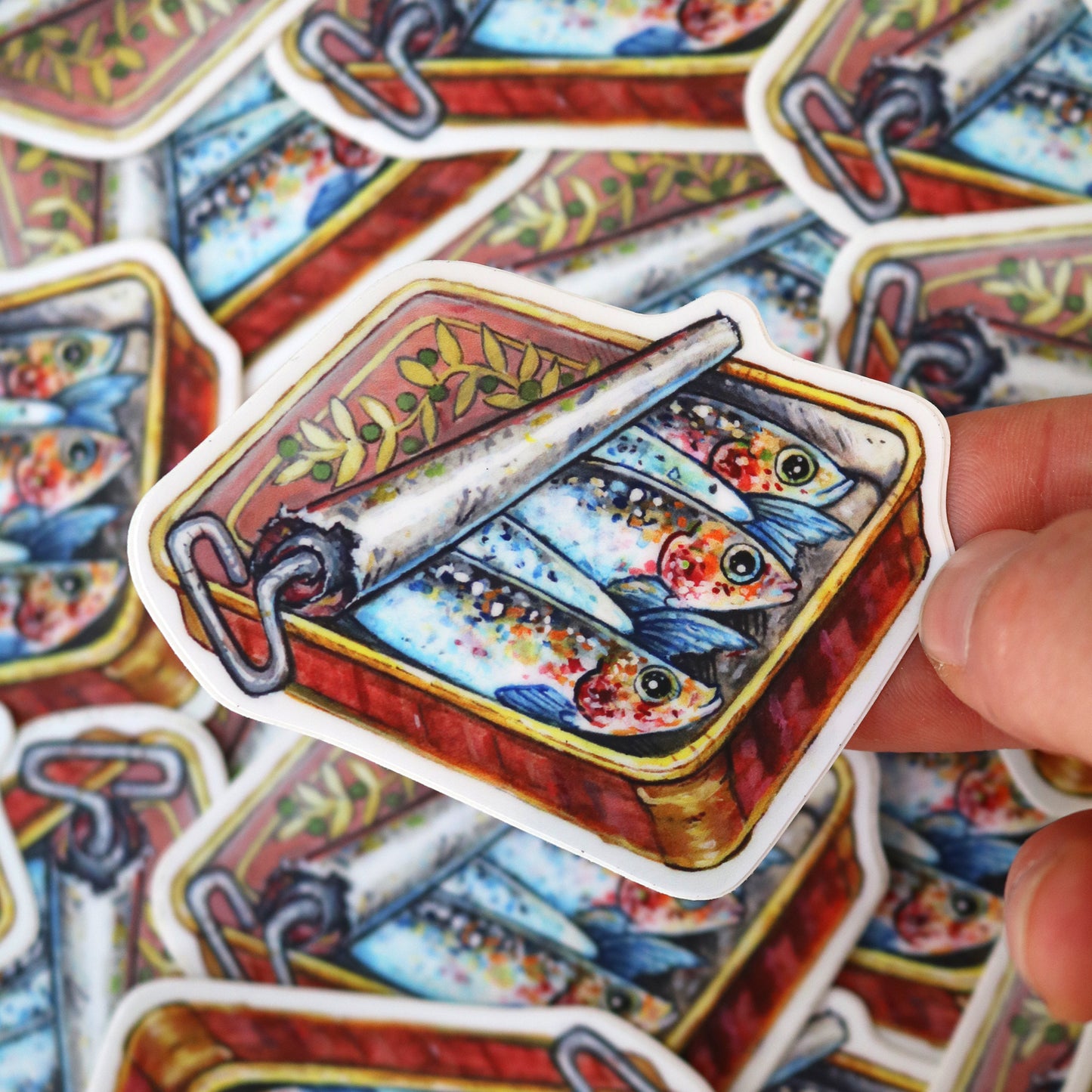 "Vintage Sardines" Vinyl Sticker
