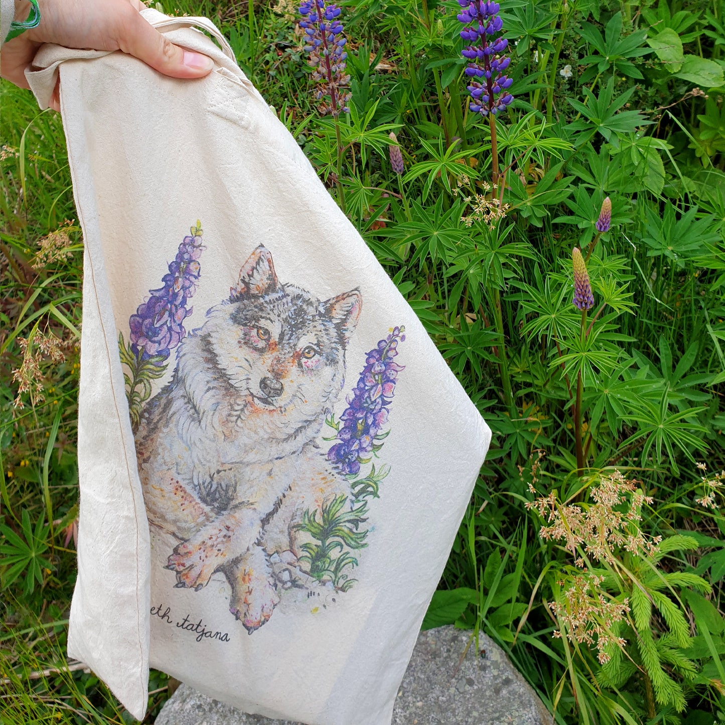 "Wolf" tote bag