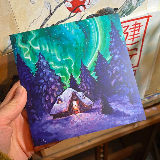 Aurora borealis print