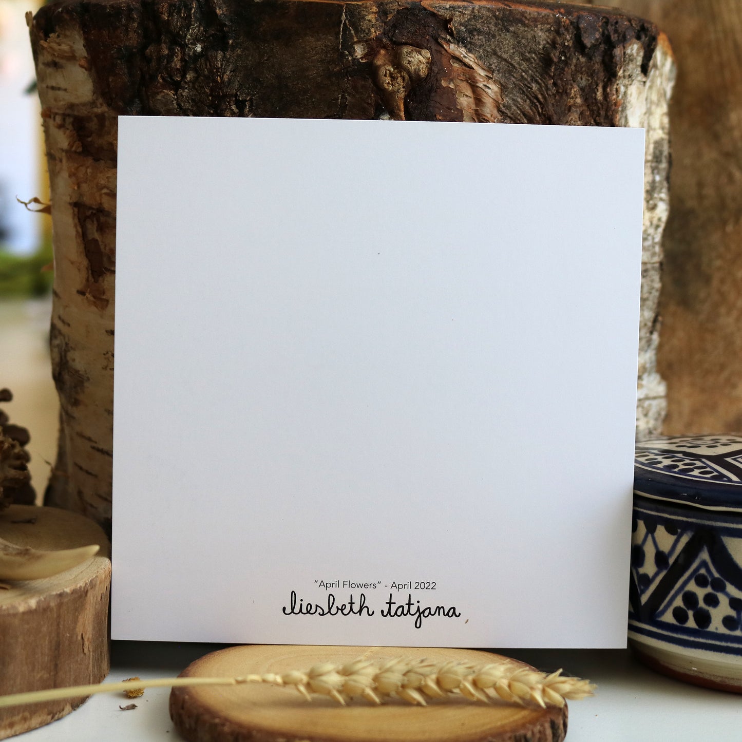 "April Flowers" Postcard print