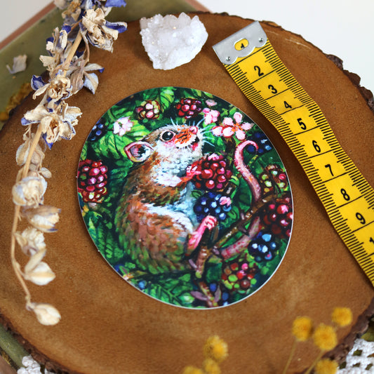 "Harvest Mouse" Vinyl sticker