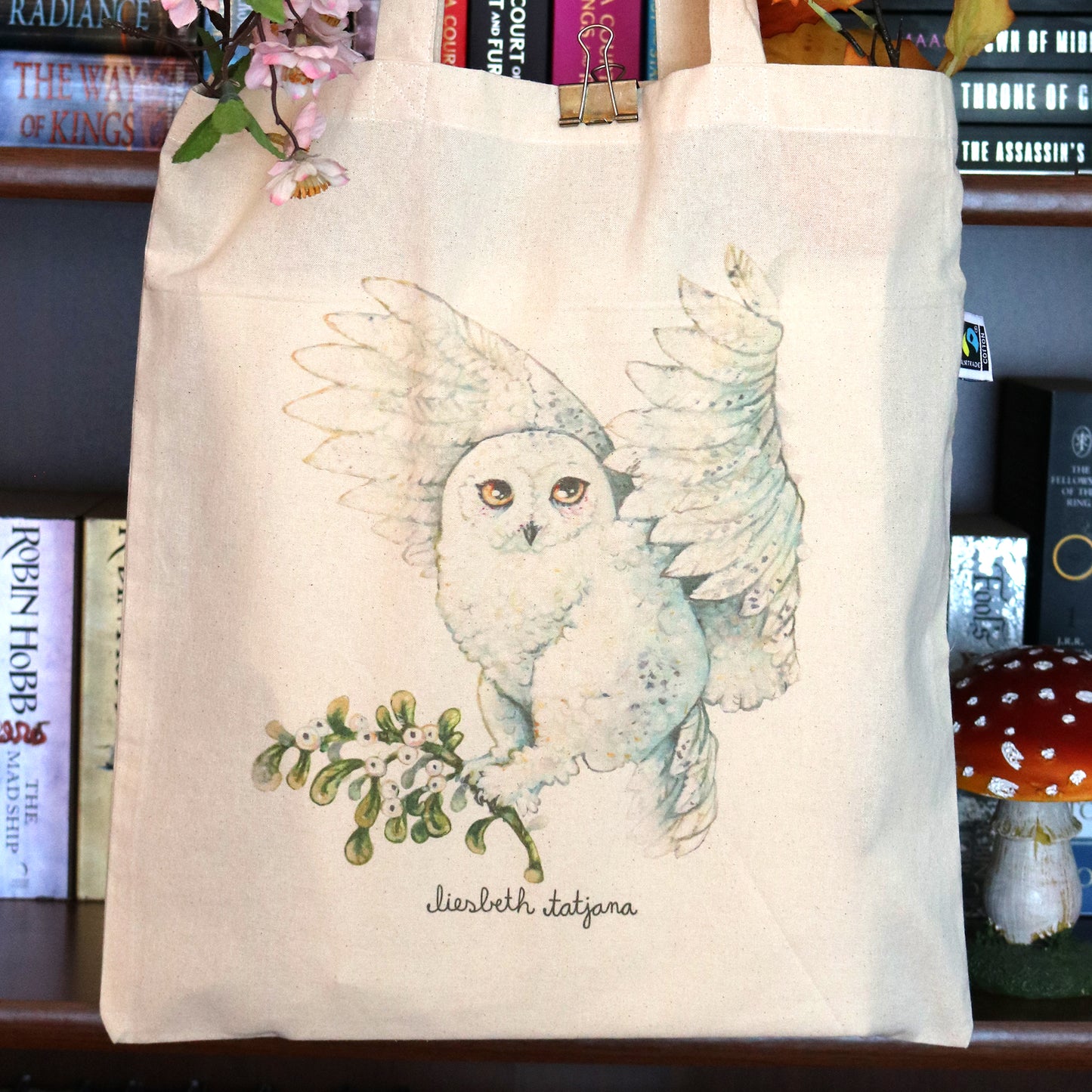 "Snow Owl " Tote bag