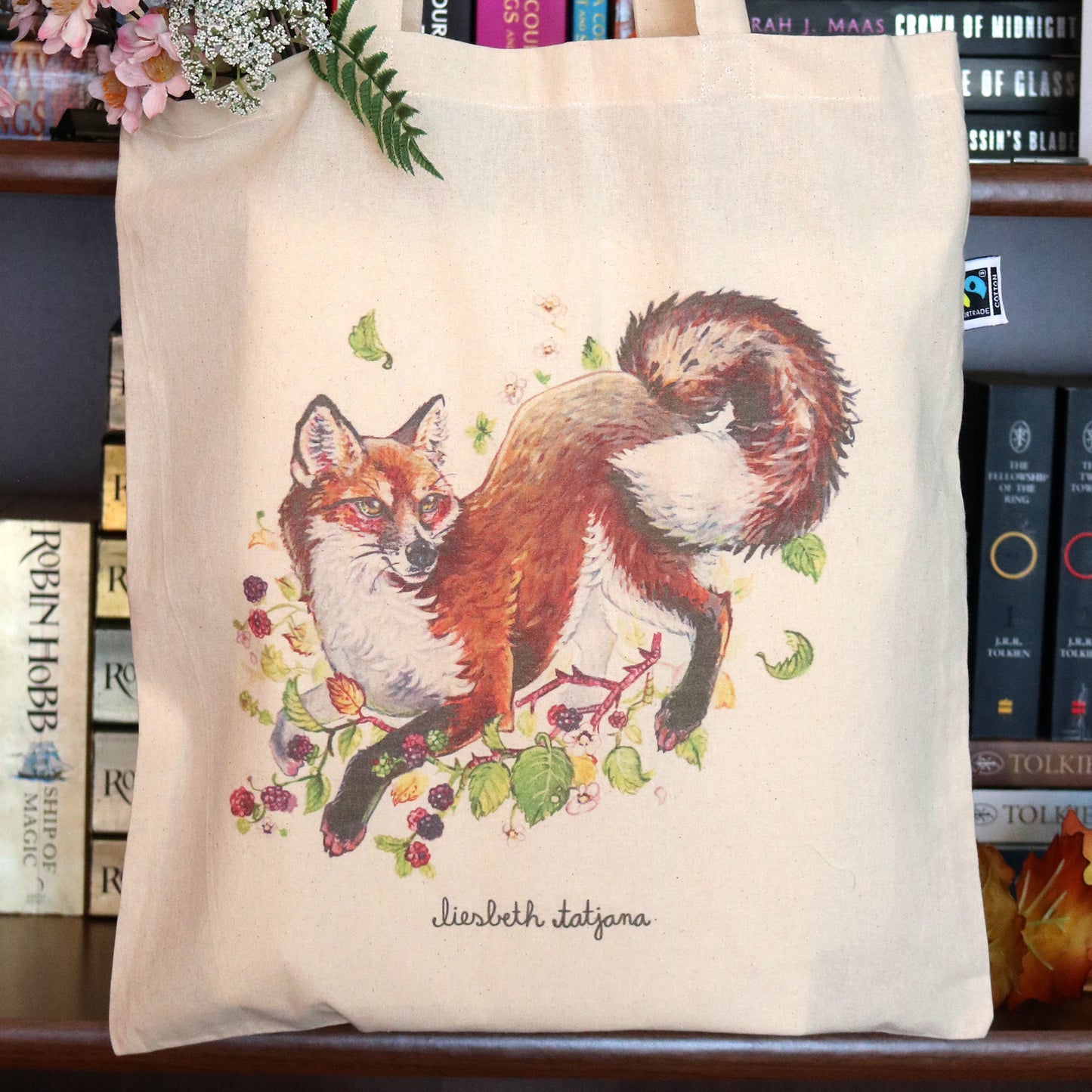 "Blackberry Fox " Tote bag