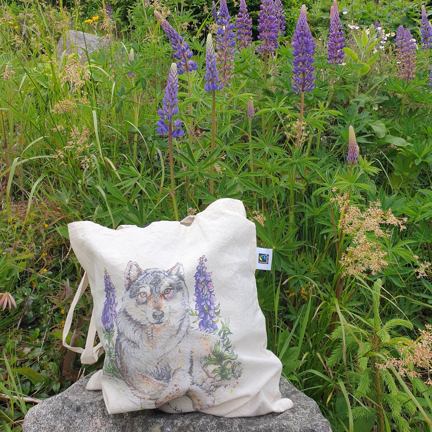 "Wolf" tote bag